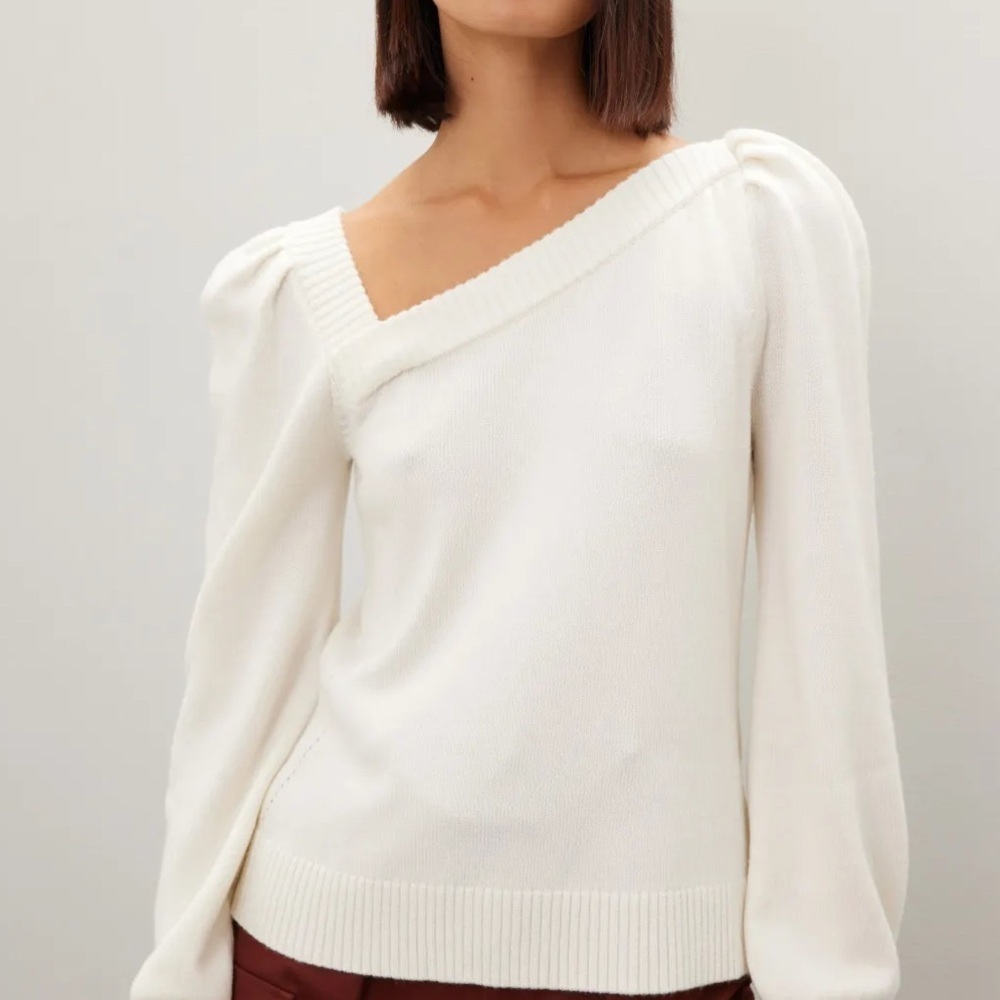 Marissa Webb baby pink Dixie puff sleeve sweater - Picture 4 of 10